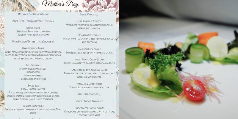Course Hawaii Menu