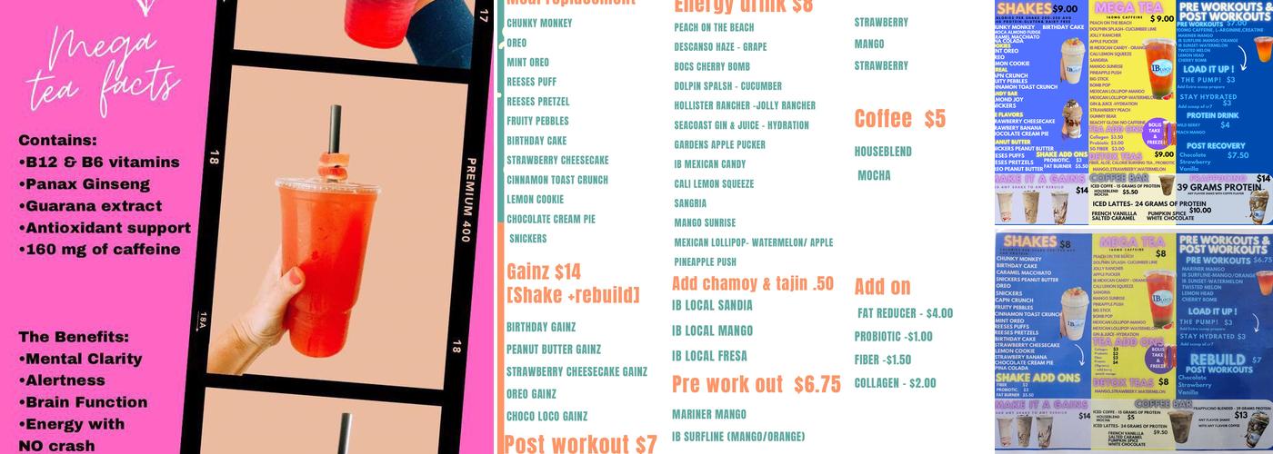 IB local Nutrition Menu