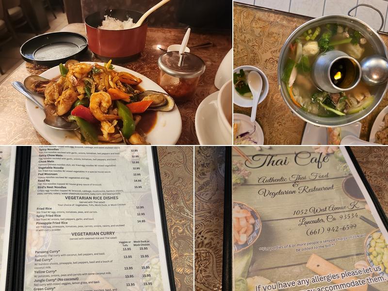 Thai Café Menu
