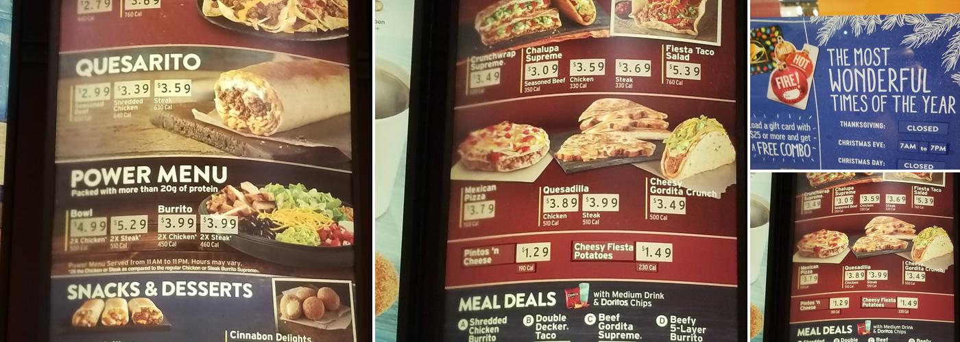 Taco Bell Menu