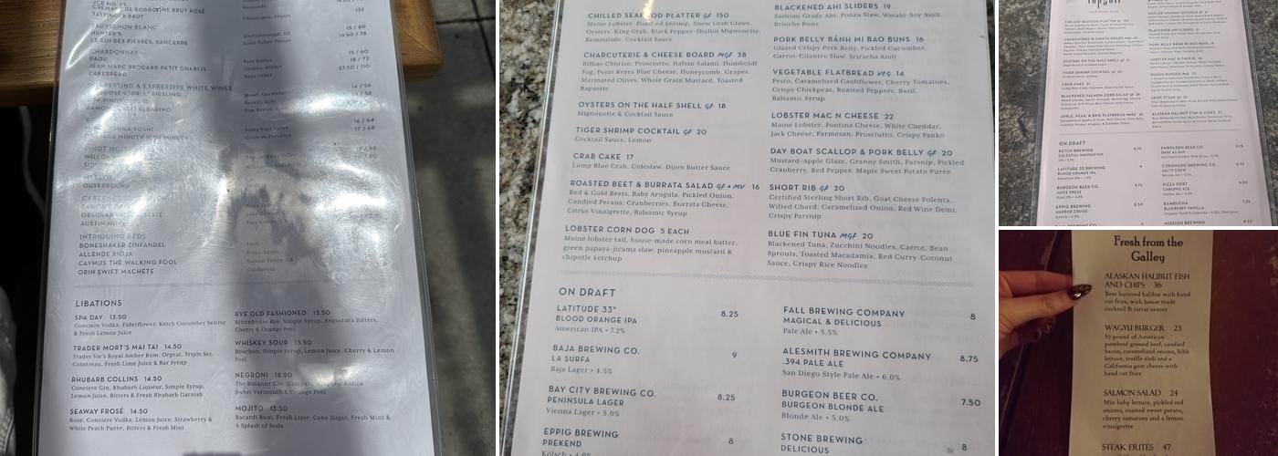TopSail Menu