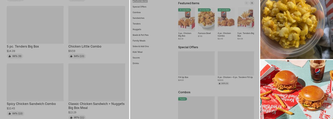 KFC Menu