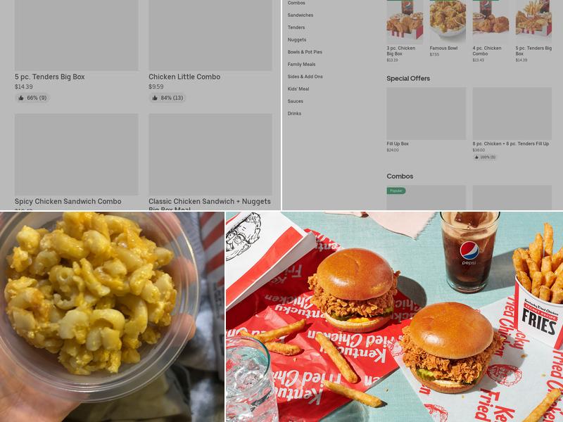 KFC Menu