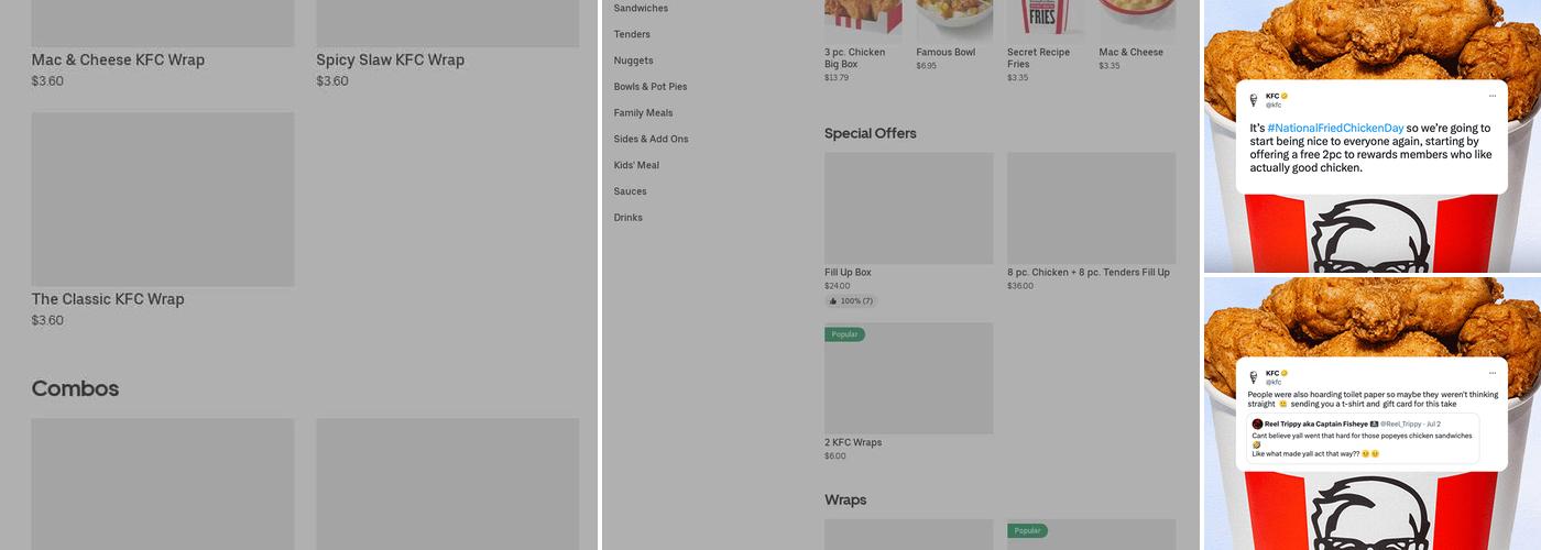 KFC Menu