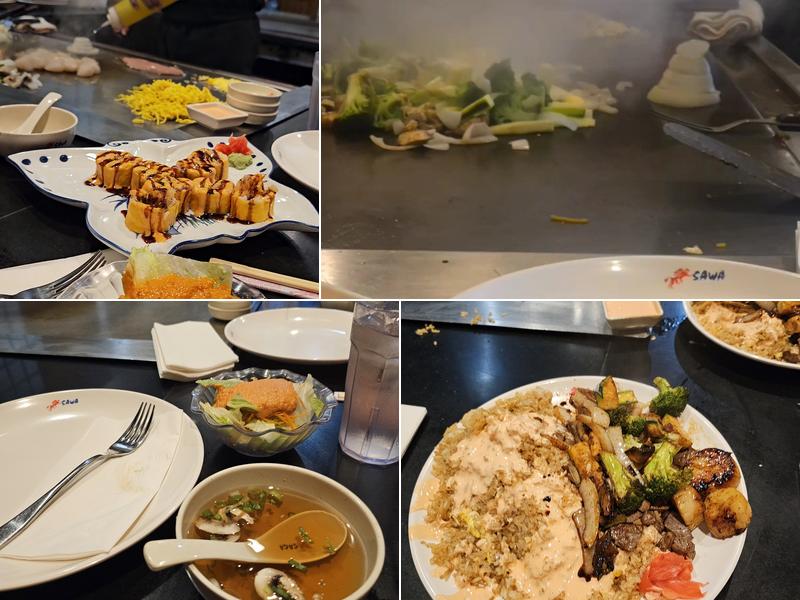 Sawa Steakhouse Hibachi, Seafood, and Sushi Bar Menu