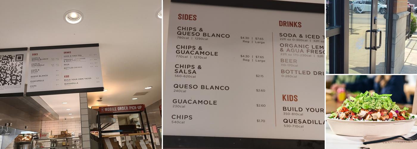 Chipotle Mexican Grill Menu