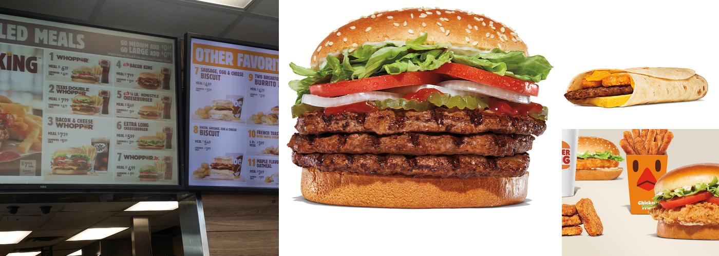 Burger King Menu