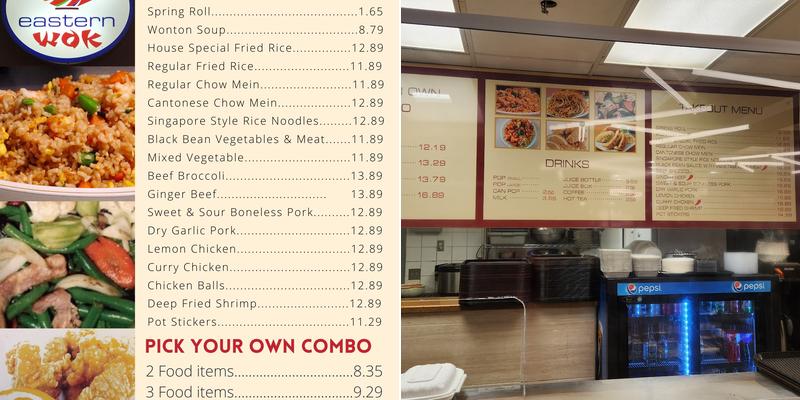 Eastern Wok Menu