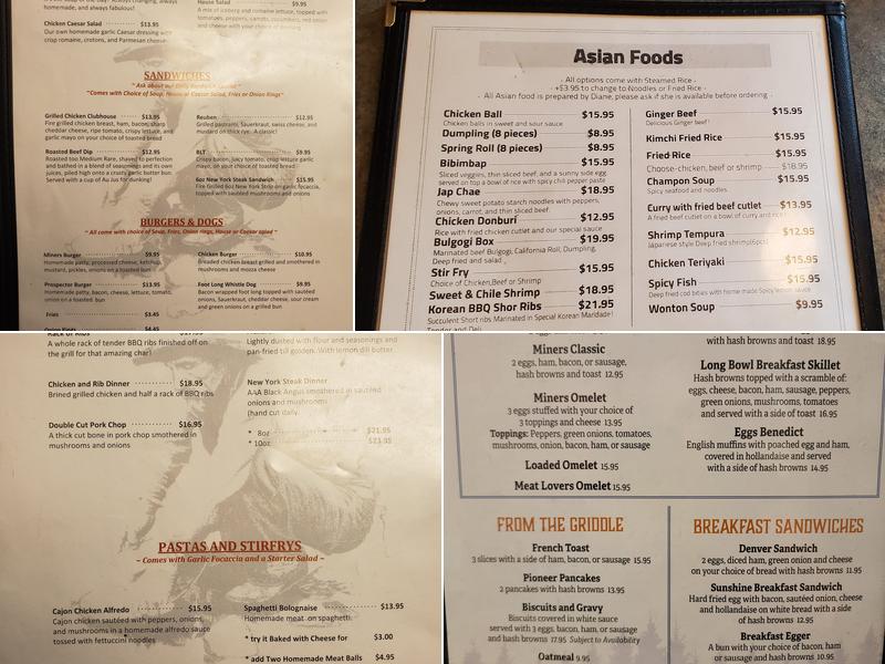 The Copper Kettle Restaurant Menu