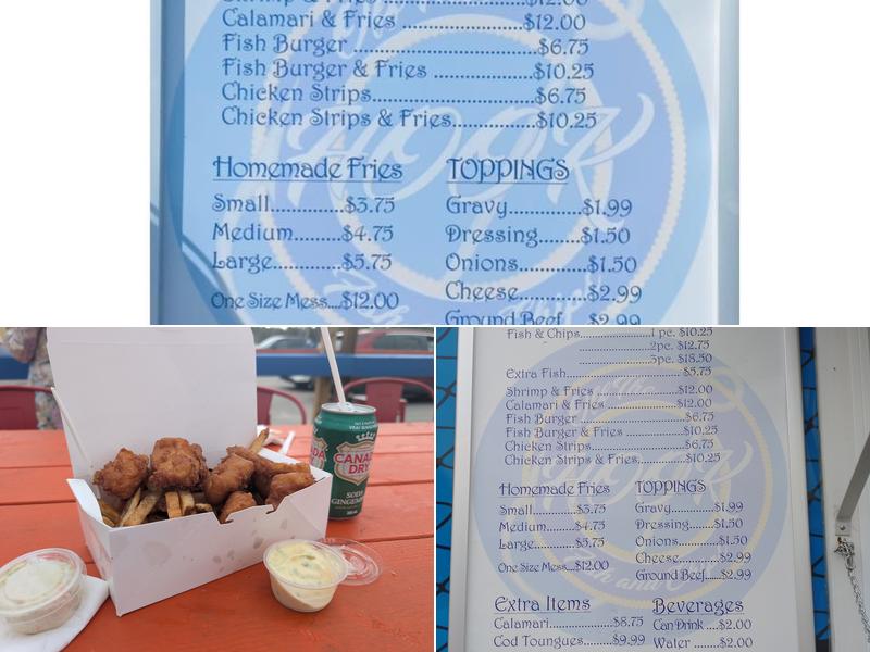 Off The Hook Fish & Chips Menu