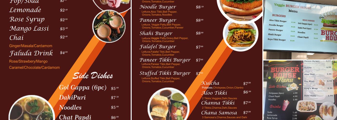 VEGGIE BURGER HOUSE Scottsdale Menu