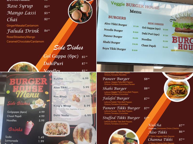 VEGGIE BURGER HOUSE Scottsdale Menu
