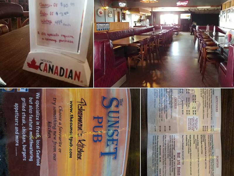 Sunset Pub Menu