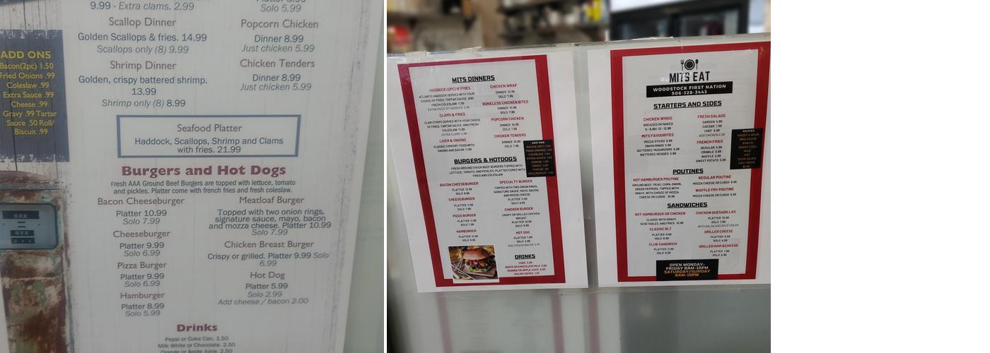 Mits Eat Menu