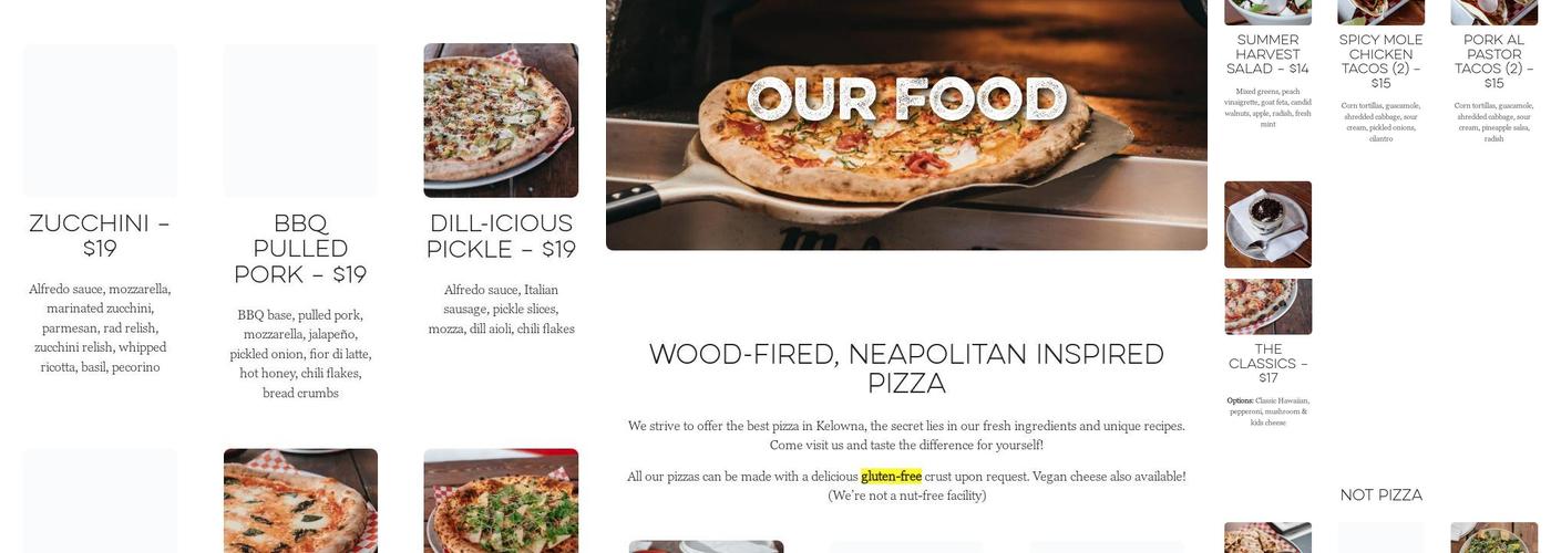 Red Bird Brewing Menu