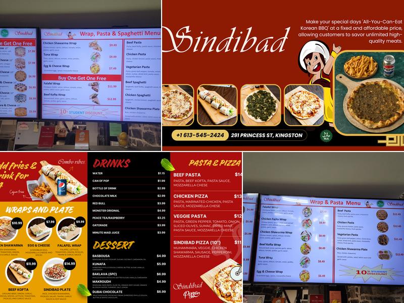 Sindibad Menu