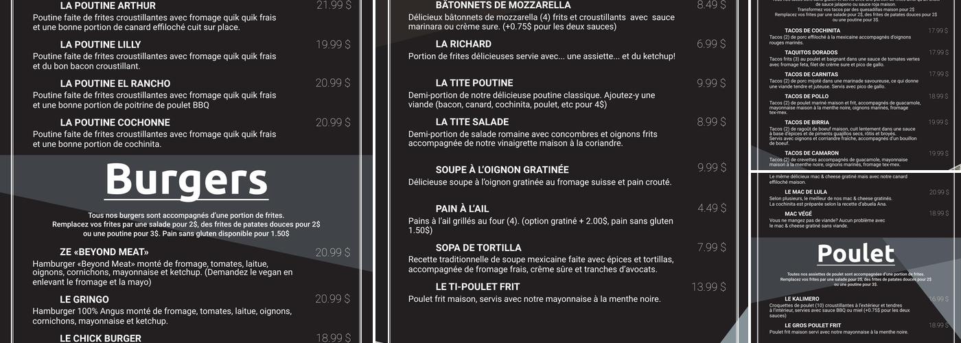 Café Arthur Menu