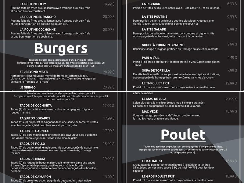 Café Arthur Menu