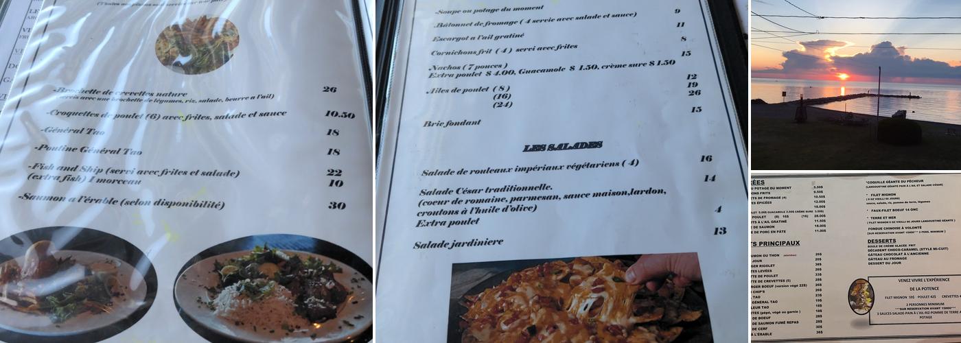 Resto-Bar Le Rigolet Menu