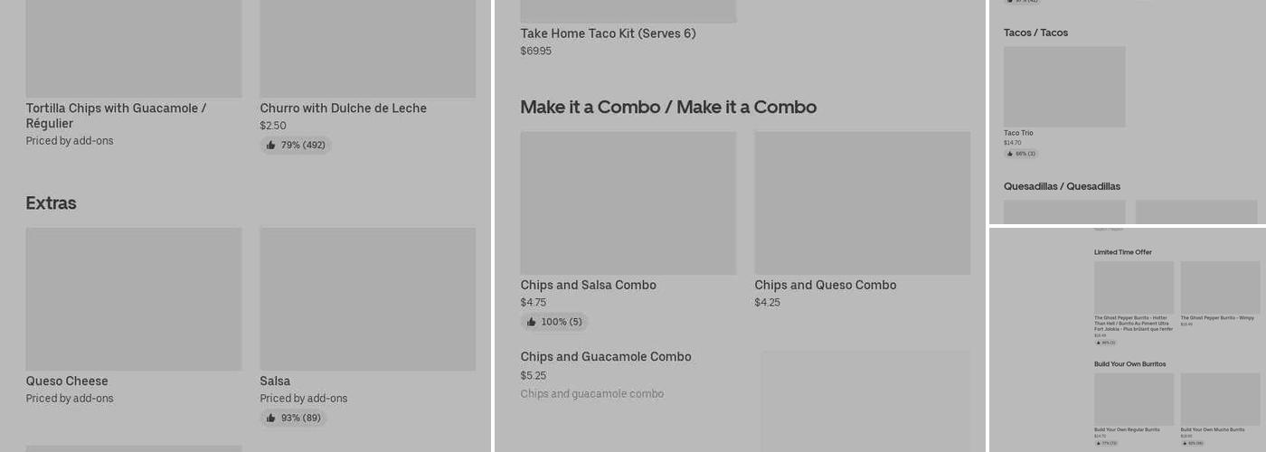 Mucho Burrito Fresh Mexican Grill Menu