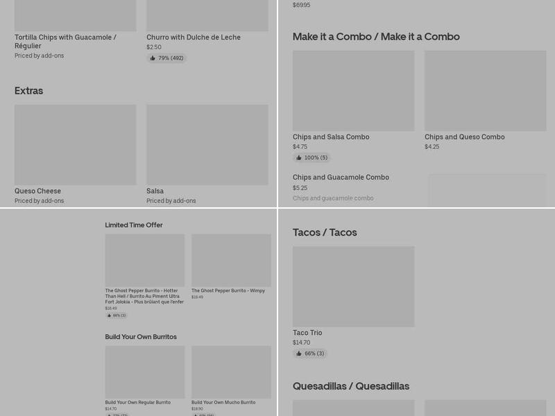 Mucho Burrito Fresh Mexican Grill Menu