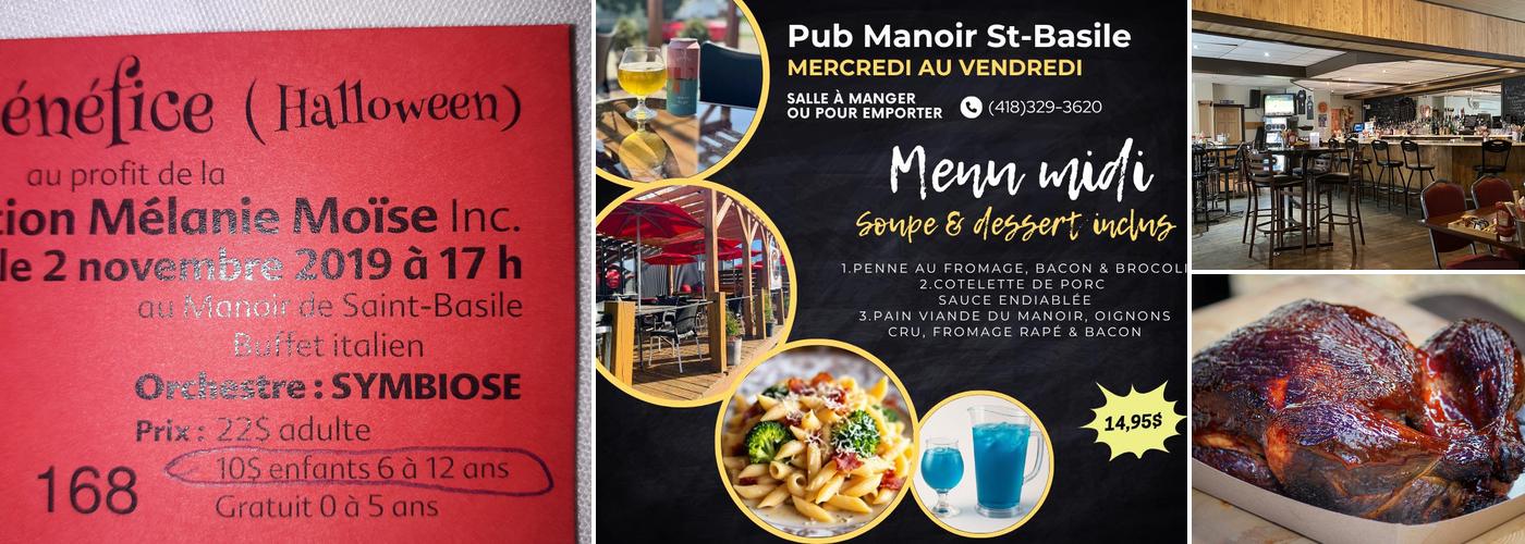 Le Manoir St-Basile (Pub Manoir St-Basile) Menu