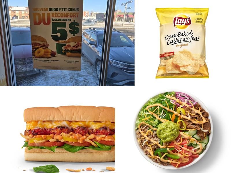 Subway Menu