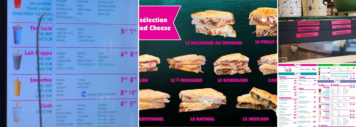 Yomi yogourt glacé - À ta façon Menu