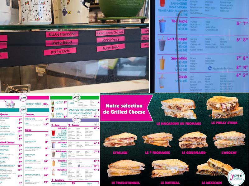 Yomi yogourt glacé - À ta façon Menu