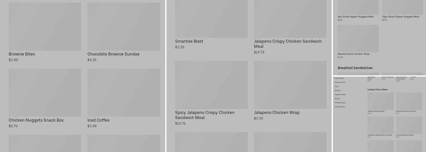 Burger King Menu