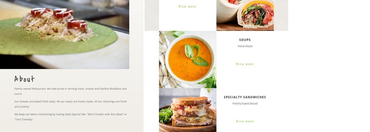 Prairie Lakes Cafe Menu