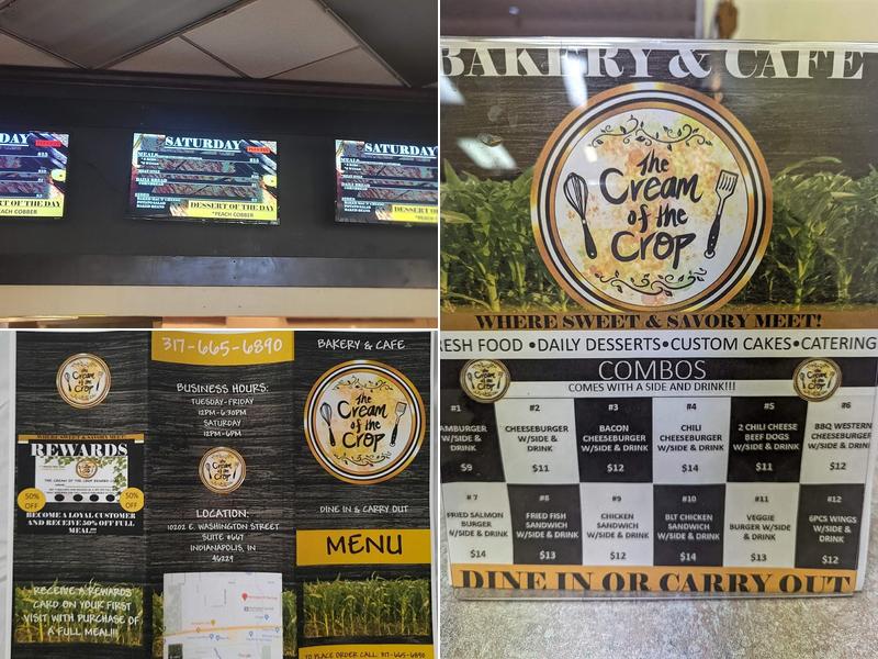 The Cream Of The Crop Menu