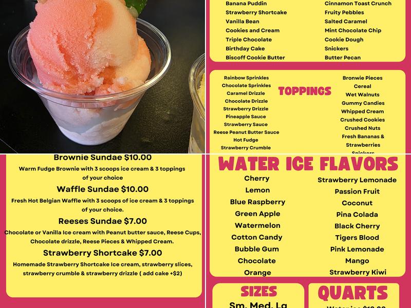 Yummies Palace Menu