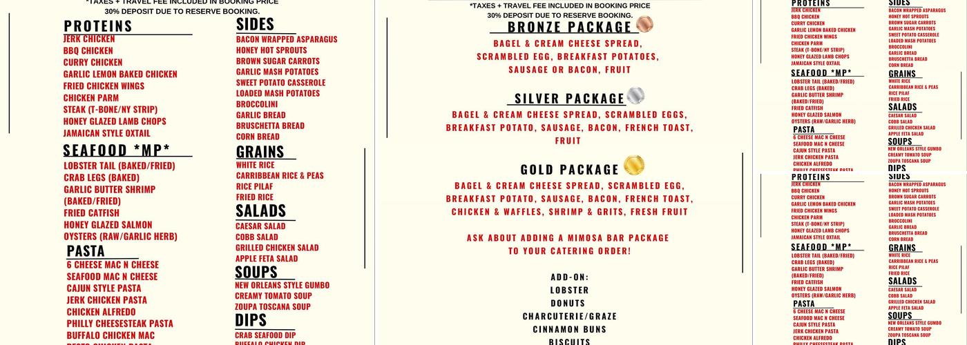 Flex Eats Kitchen Menu