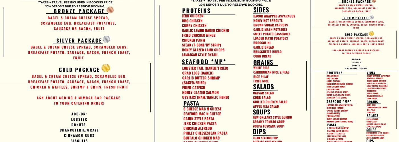 Flex Eats Kitchen Menu