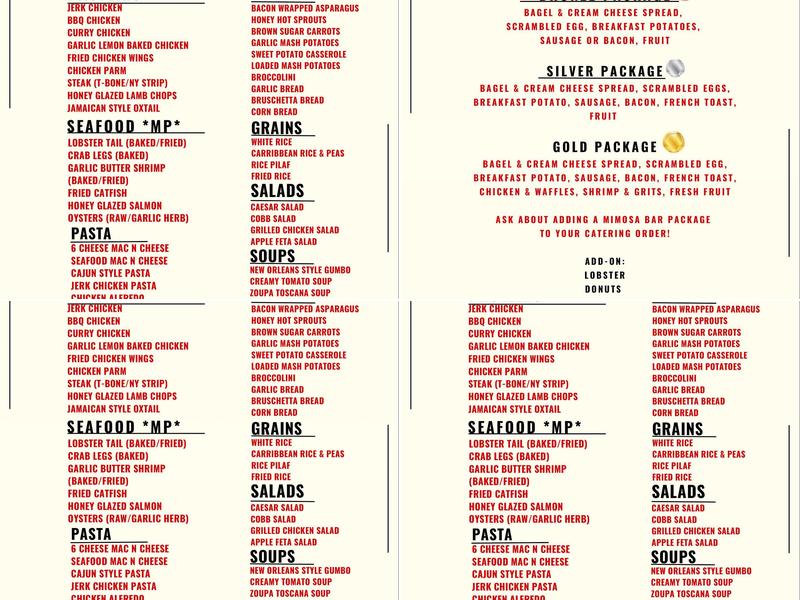 Flex Eats Kitchen Menu