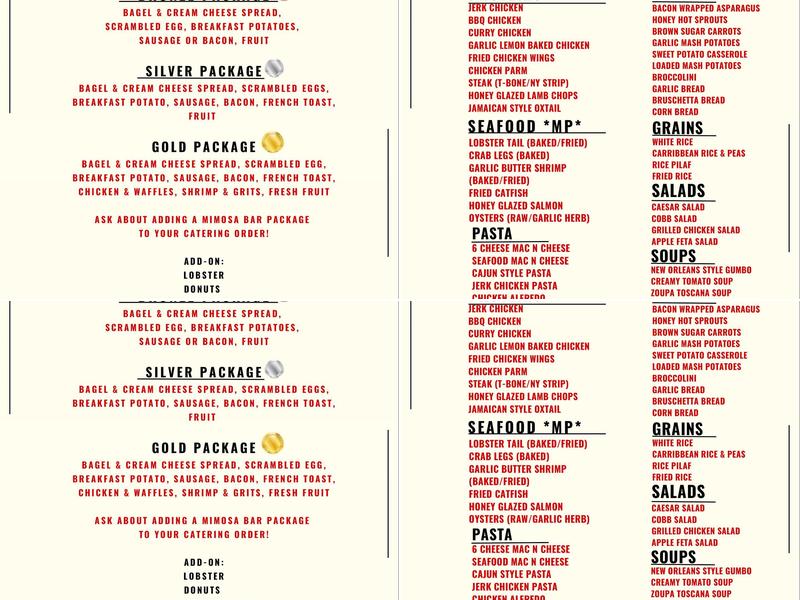 Flex Eats Kitchen Menu