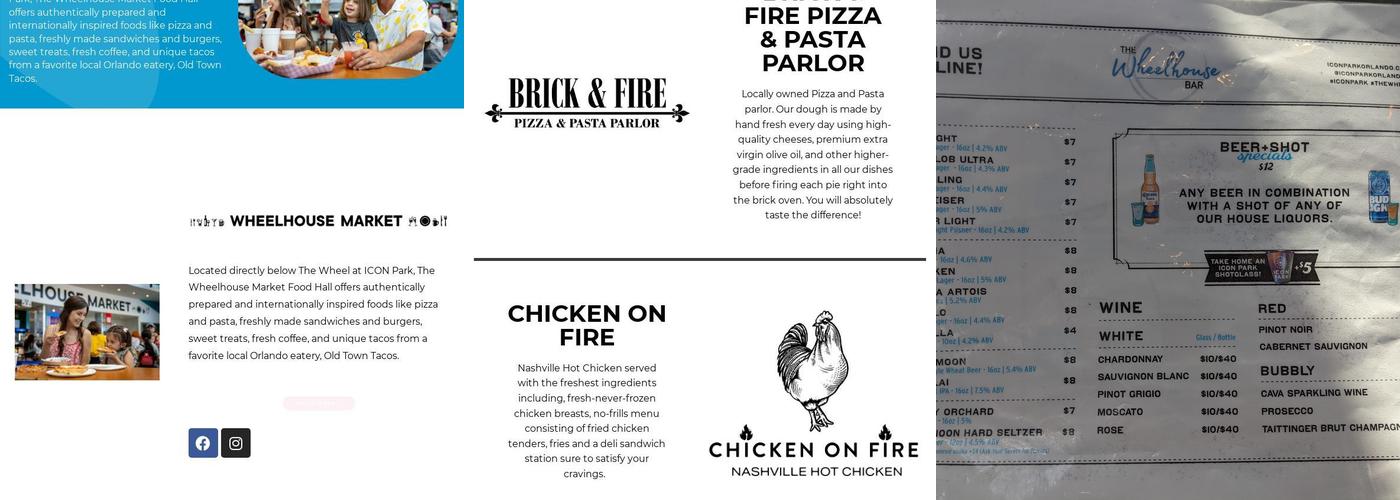 The Wheelhouse Market Menu