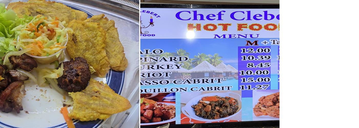 Chef Clebert Hot Food Menu