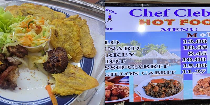 Chef Clebert Hot Food Menu