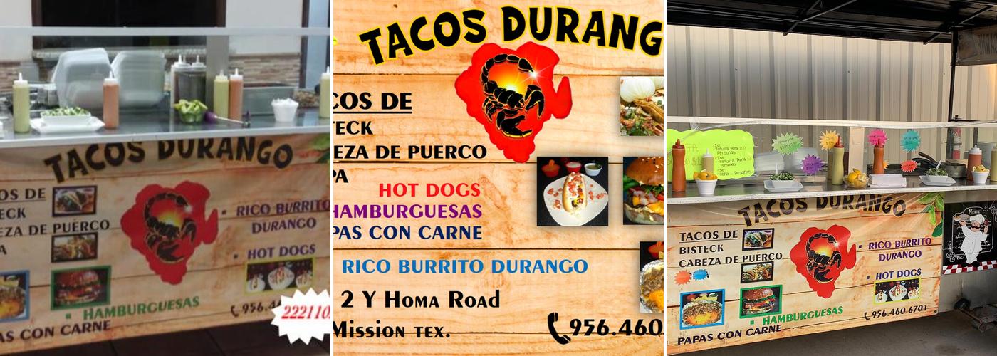 Tacos durango Menu