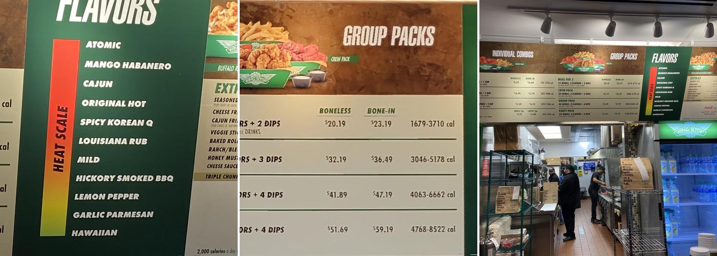 Wingstop Menu