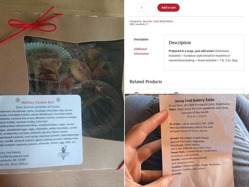 Jenny Lind Bakery Menu