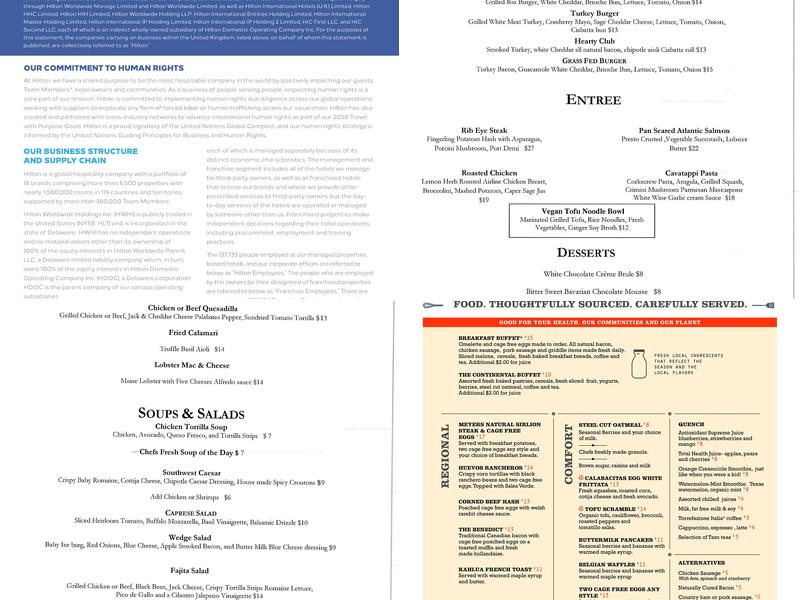 Lone Fork Kitchen & Tap Menu