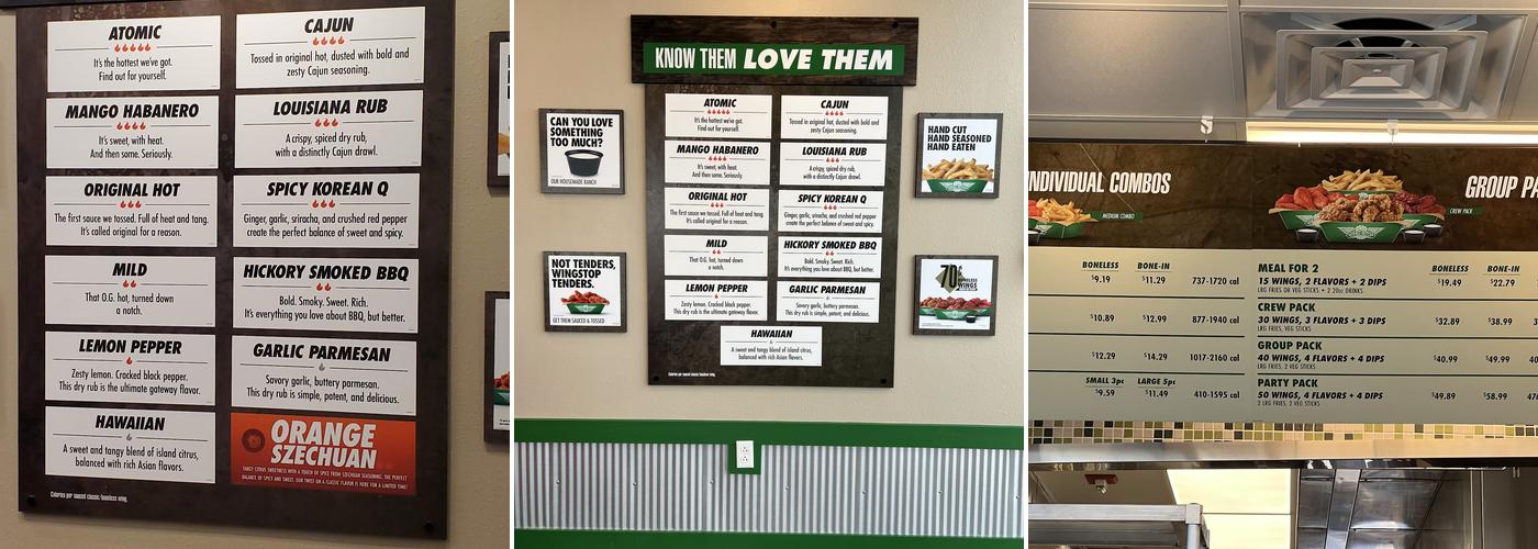 Wingstop Menu