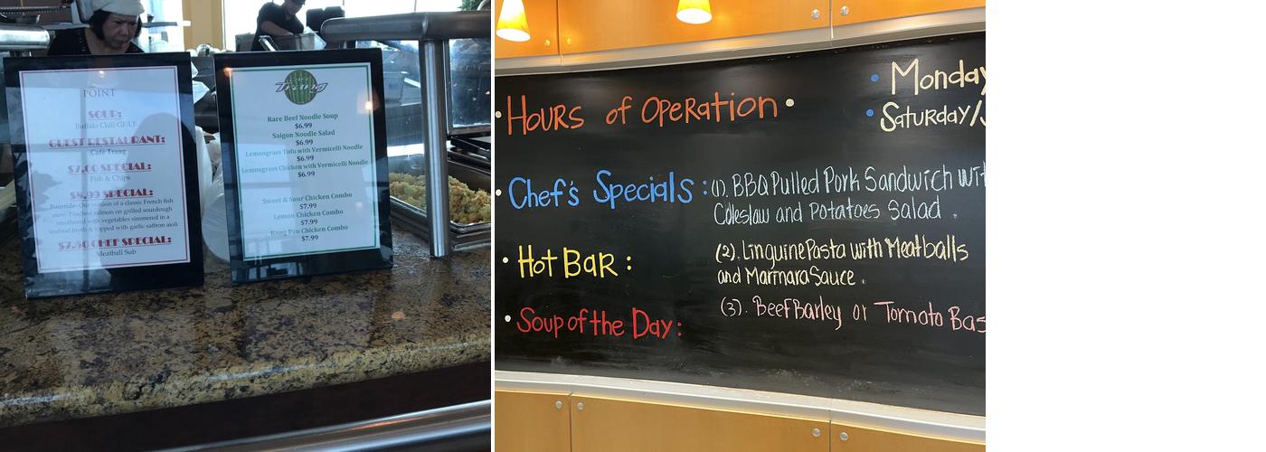 Bistro Huntsman cancer institute Menu