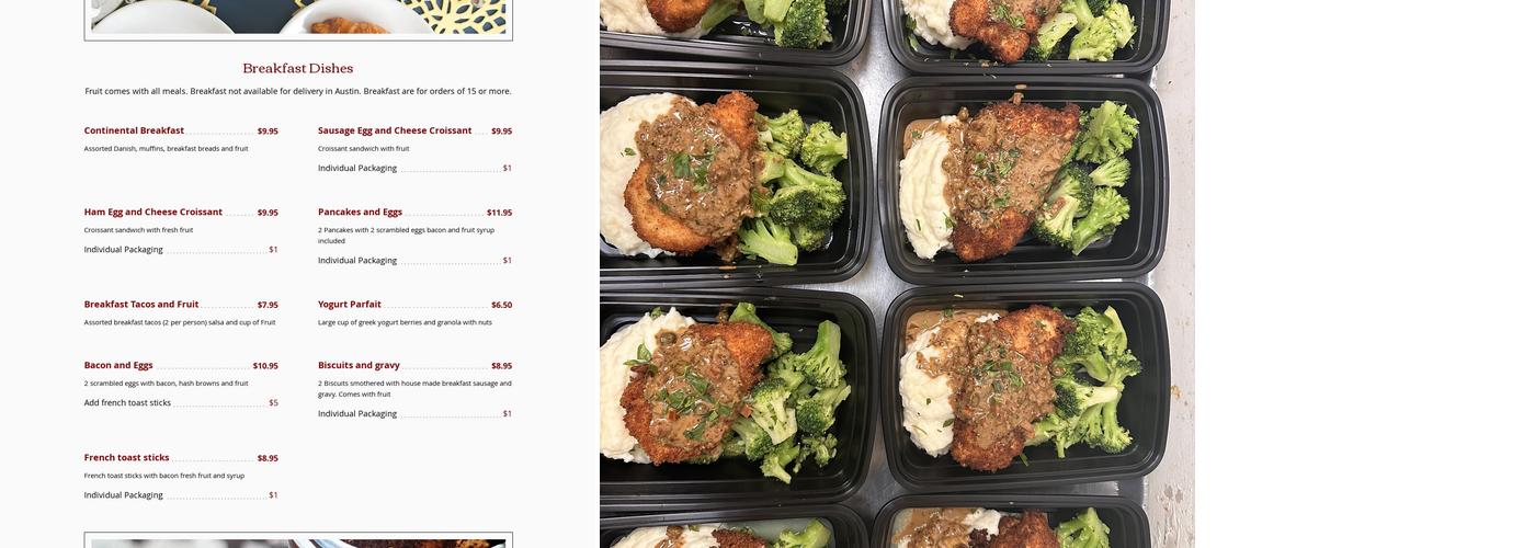 Star Catering Of San Antonio Menu