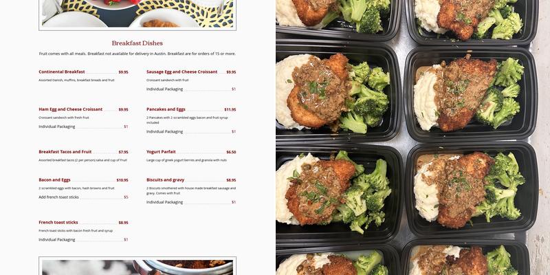 Star Catering Of San Antonio Menu