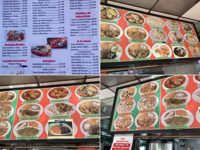 Alicias Birrieria Menu