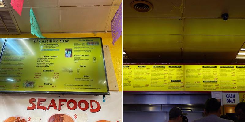 El Castillito Taqueria Star Menu